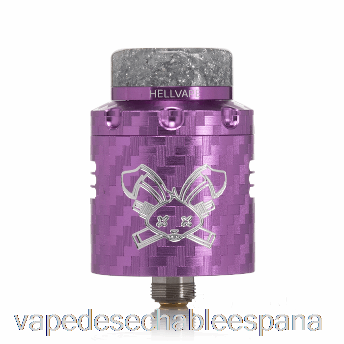 Vape España Hellvape Dead Rabbit V3 24mm Rda Fibra De Carbono Morado